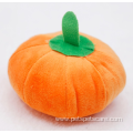 Plush pumpkin shape interactive squeaky dog chew toy